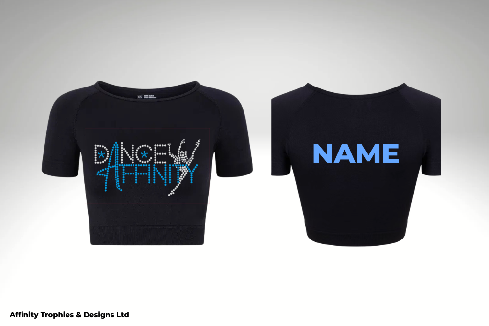 Dance Affinity Capped Sleeve Crop Top