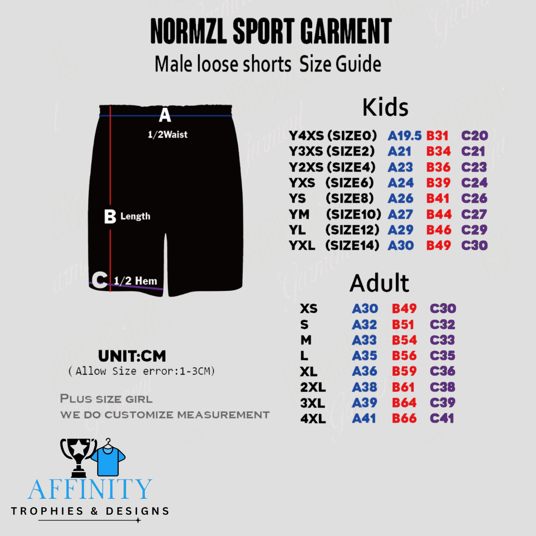 PA Sublimation Shorts (BOYS)