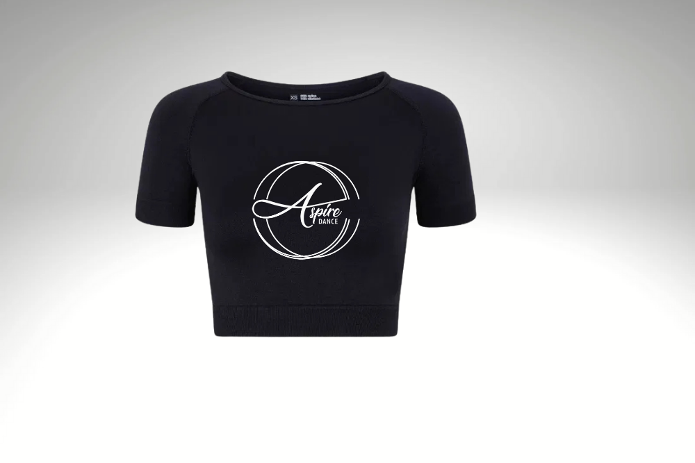 Aspire Dance Cap Sleeved Crop Top