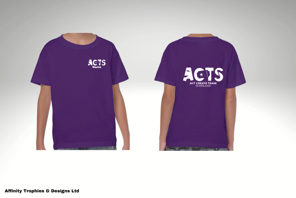 ACTS Purple T-Shirt with White Logo