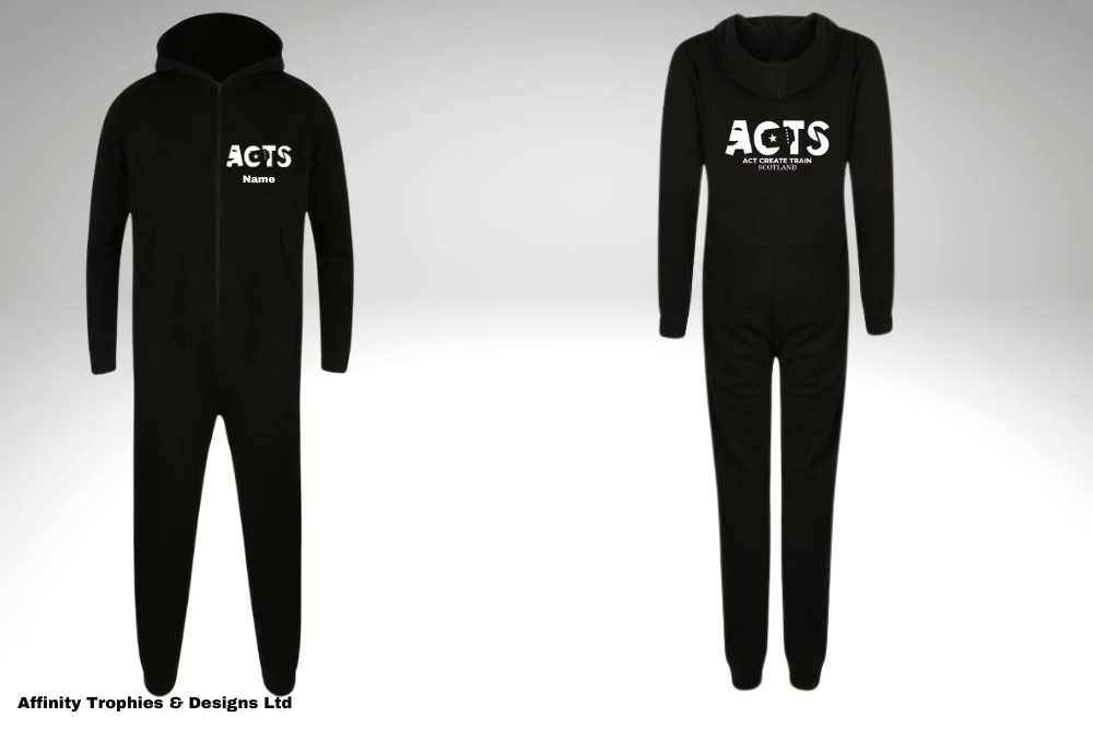ACTS Black Onesie with White Logo