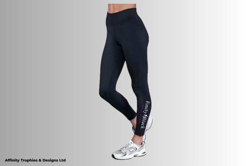 Emily Black Dance School High Waisted Leggings