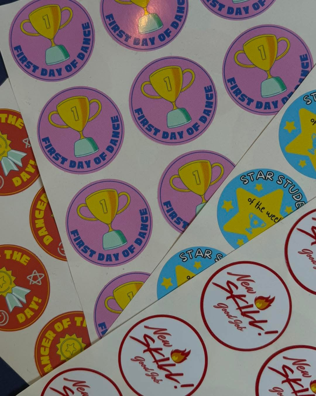 Pre-Designed Sticker Pages