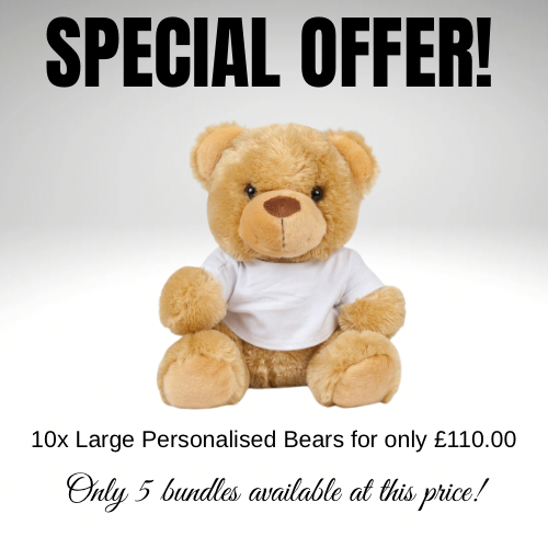 10x Large Personalised Teddy Bears