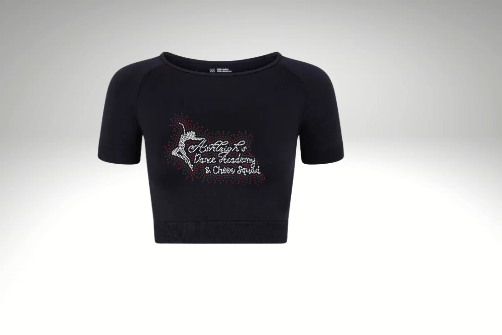 Ashleigh's Dance Academy Cap Sleeved Crop Top