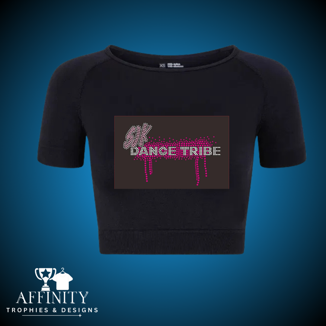 SJK Dance Tribe Capped Sleeve Crop Top