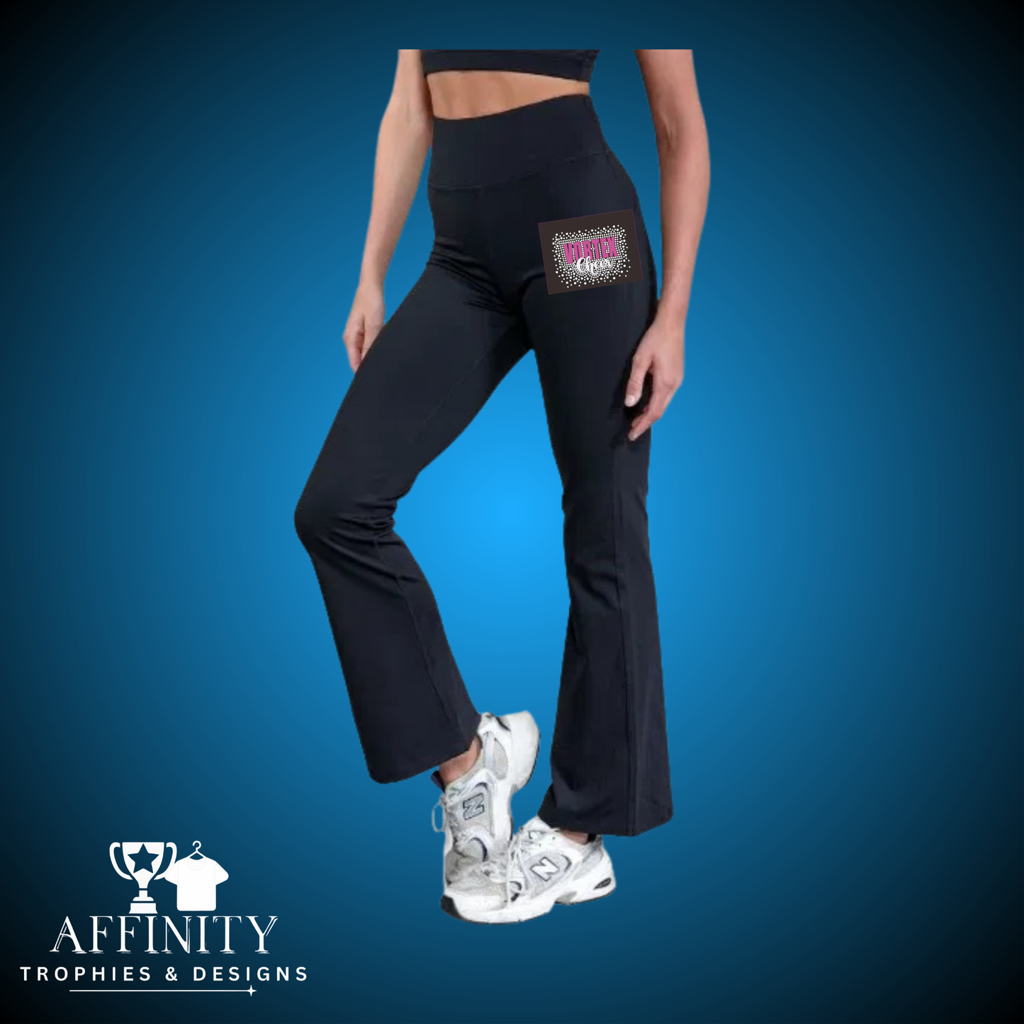 Vortex Cheer High Waisted Flares