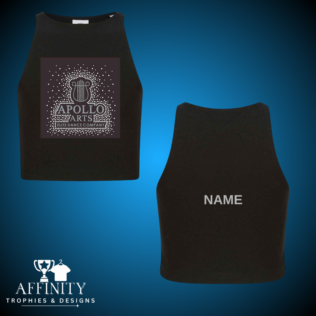 Apollo Arts Elite Dance Company Racer Back Crop Top
