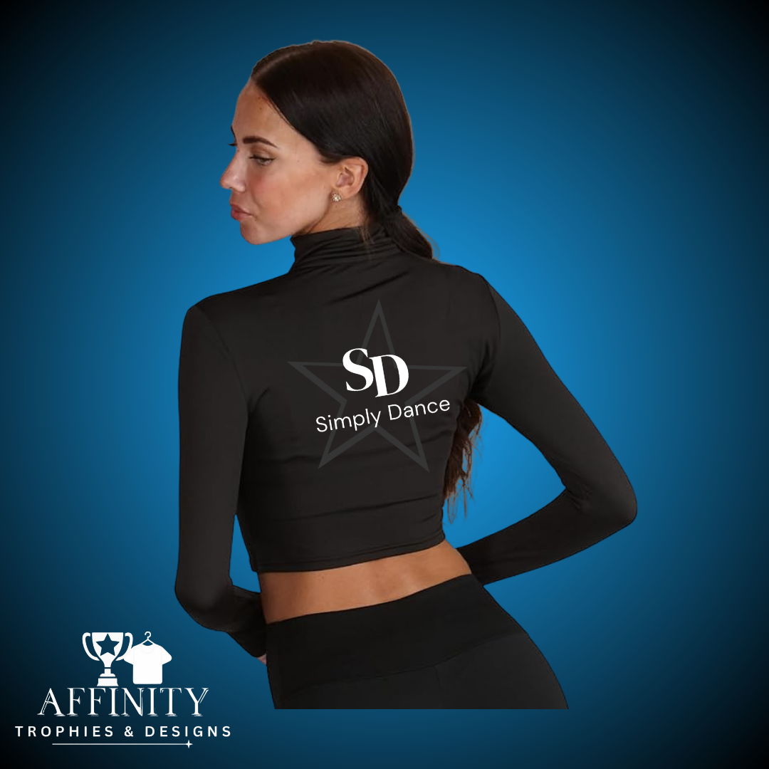 Simply Dance 2026 1/4 Zip Crop Top