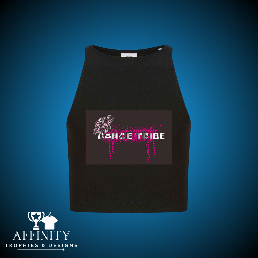 SJK Dance Tribe Racer Back Crop Top