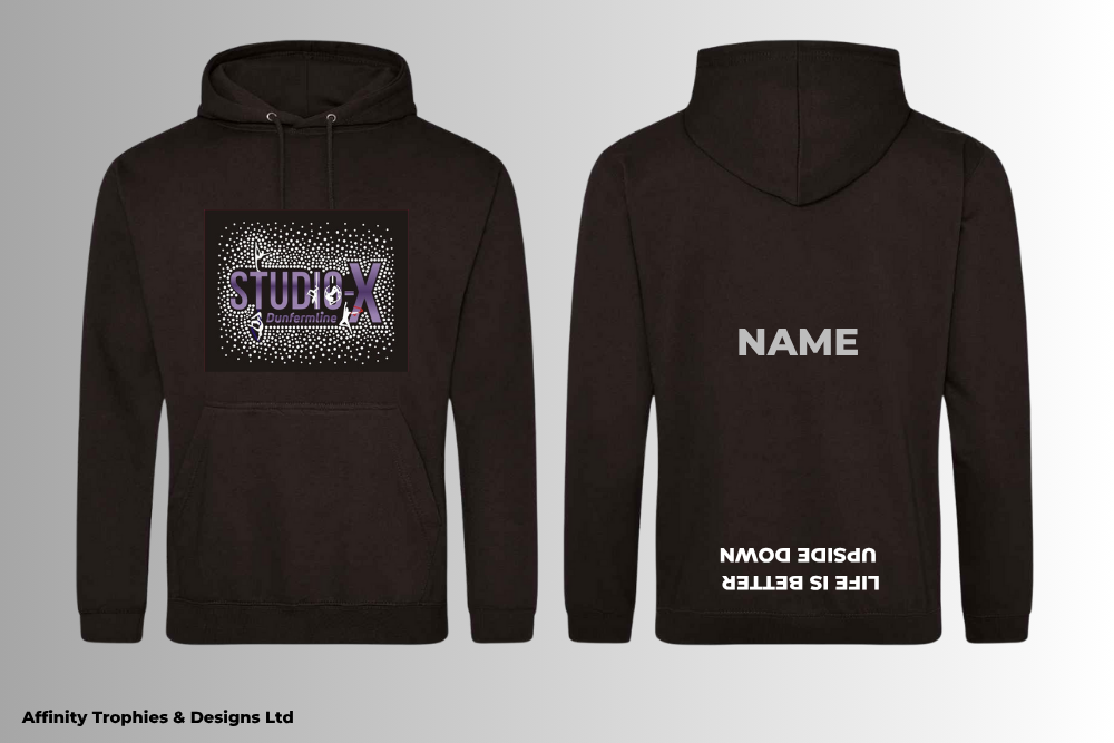 Studio X Rhinestone Pull Over Hoodie