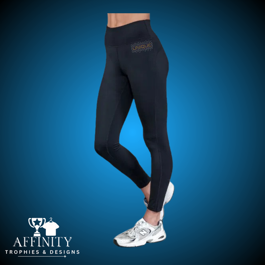 Unique Cheer & Dance Rhinestone High Waisted Leggings