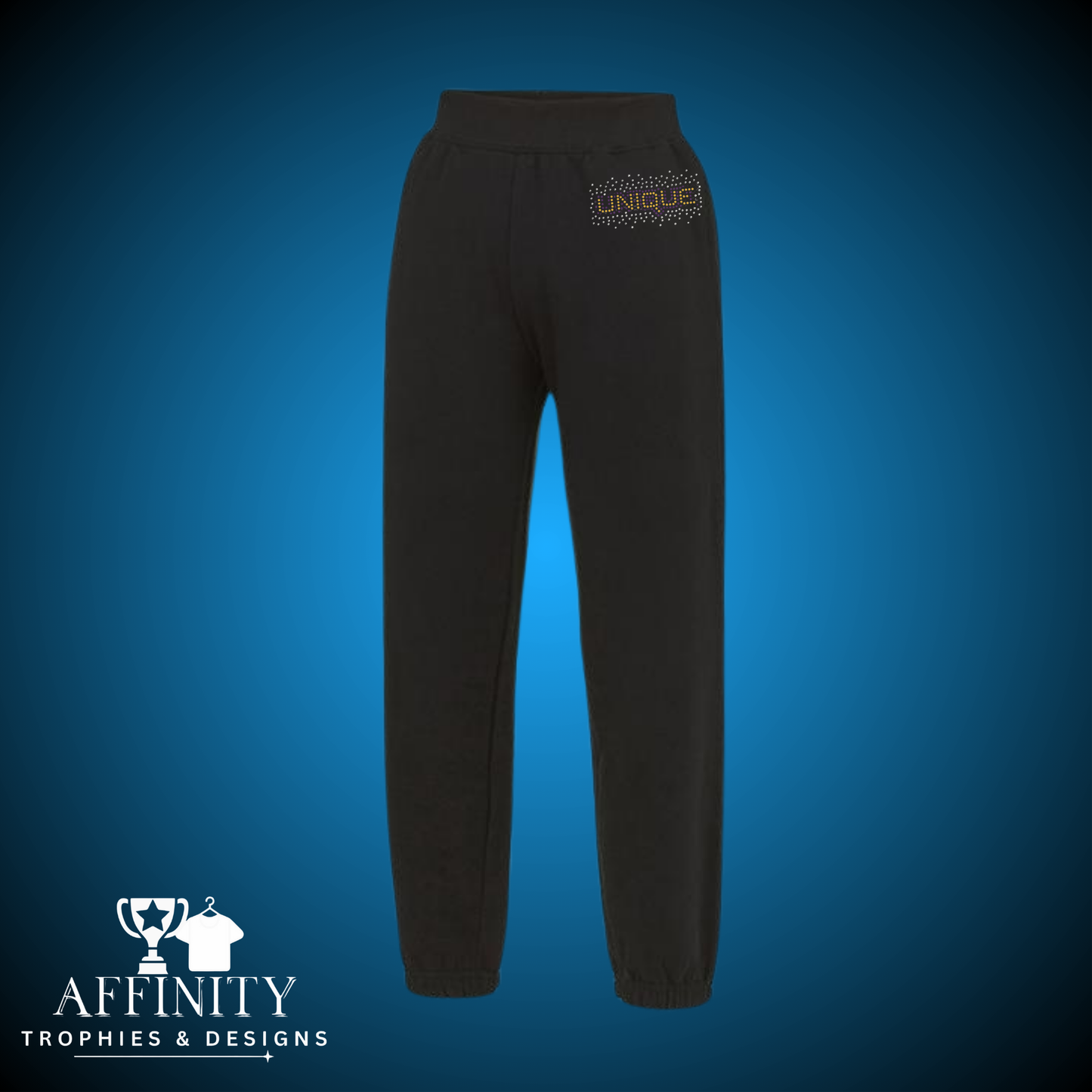 Unique Cheer & Dance Rhinestone Jogger Bottoms