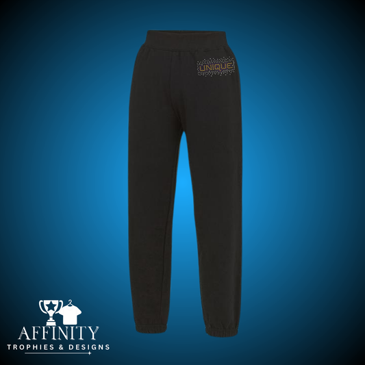 Unique Cheer & Dance Rhinestone Jogger Bottoms
