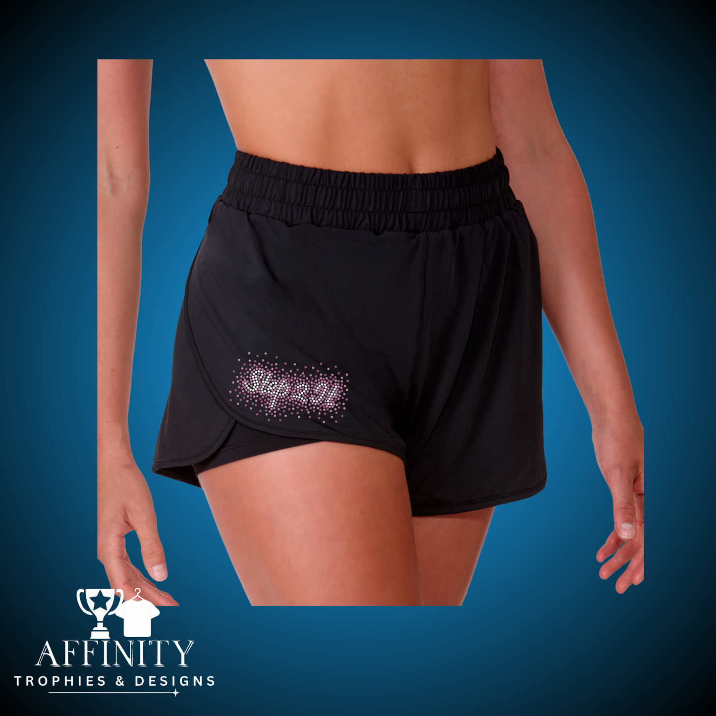 Step2 It Rhinestone Double Layer Shorts