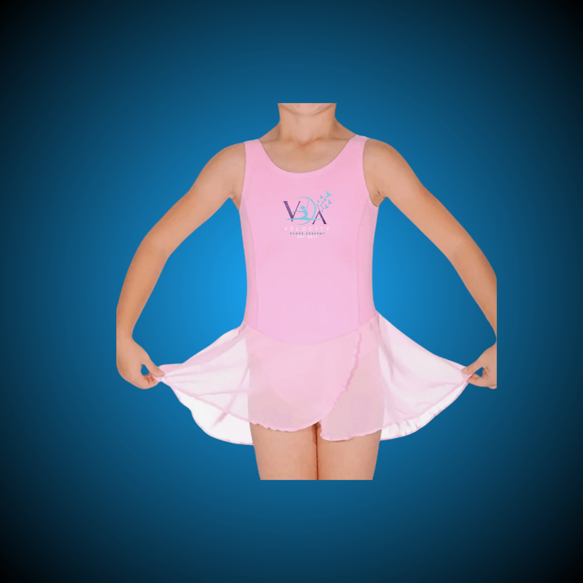 Velocity Pink Skirted Leotard