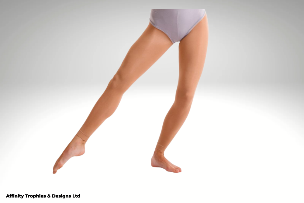 Emily Black Tan Footless Tights