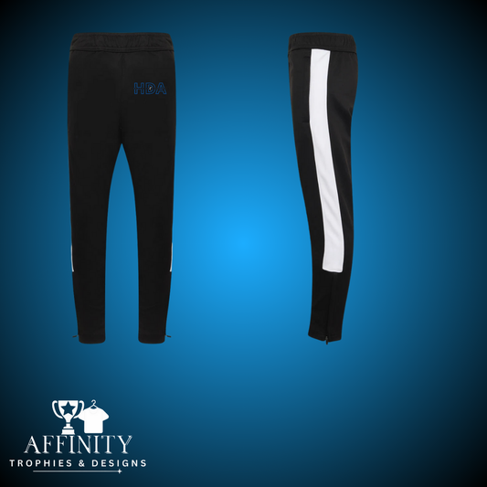 Heights Dance Academy Black/White Tracksuit Bottoms
