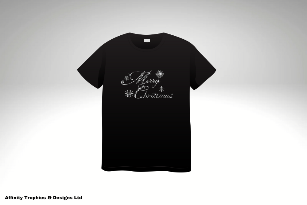'Merry Christmas' Rhinestone T-Shirt