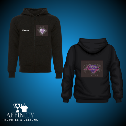 Shadazzle Dance Black Zip Up Hoodie