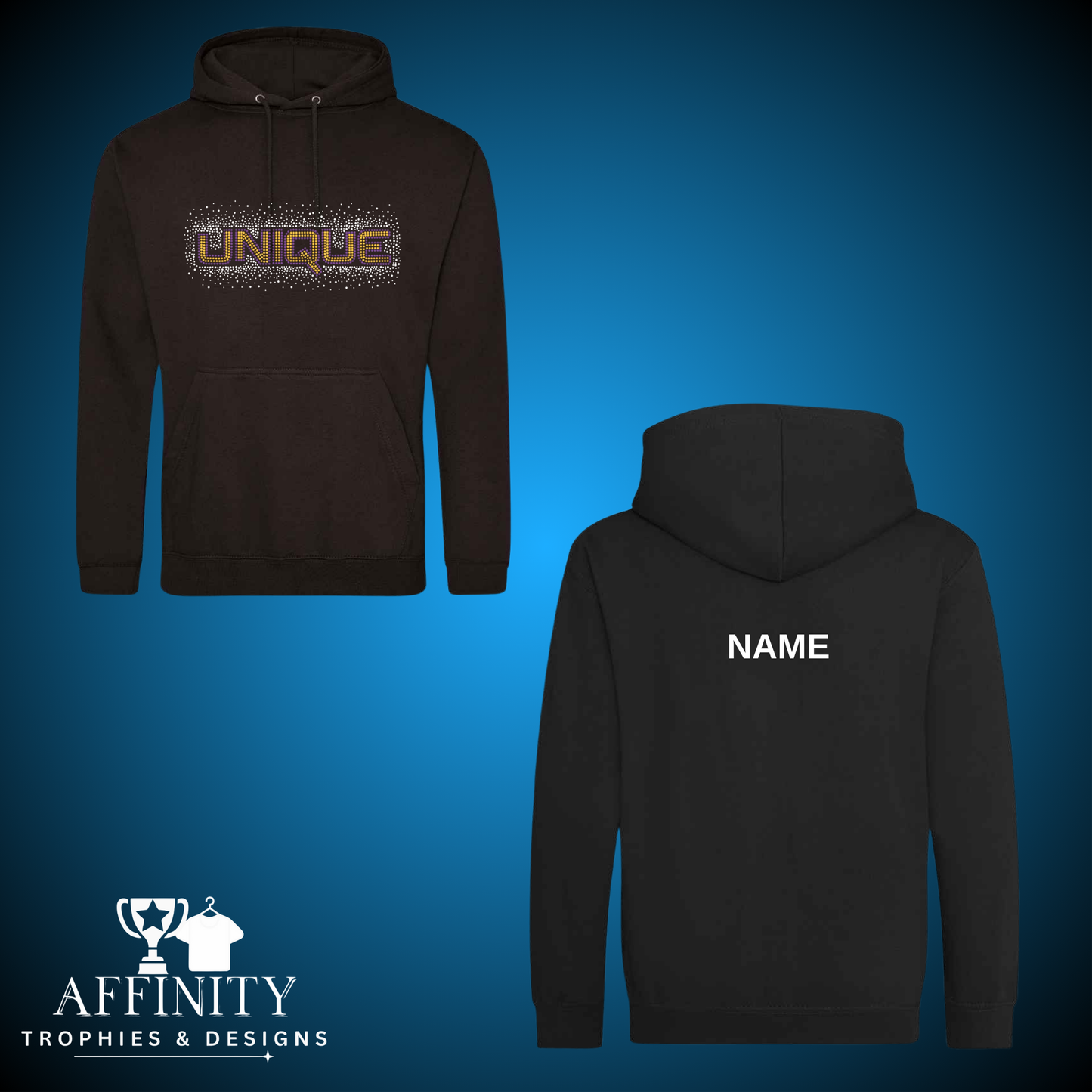 Unique Cheer & Dance Rhinestone Pullover Hoodie