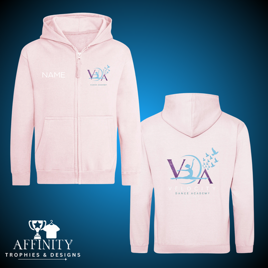 Velocity Dance Academy Nursery Zip Up Hoodie