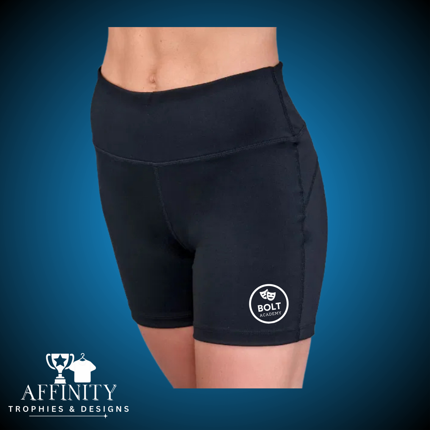 Bolt Academy High Waisted Cycle Shorts