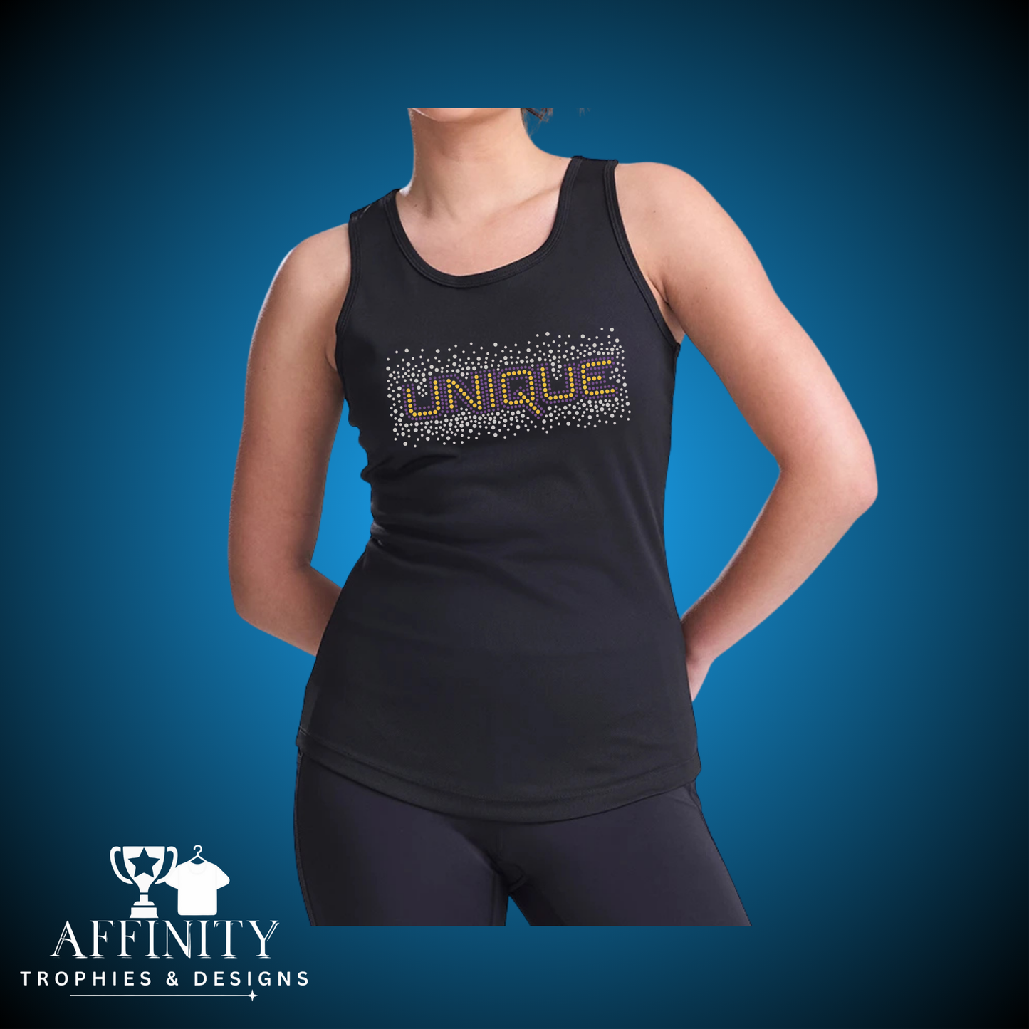Unique Cheer & Dance Rhinestone Workout Vest