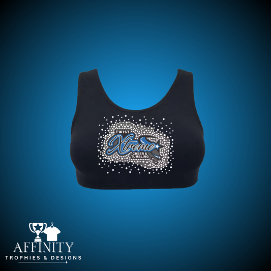 Twist Xtreme Rhinestone Crop Top