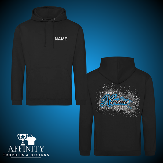Twist Xtreme Rhinestone Black Pullover Hoodie