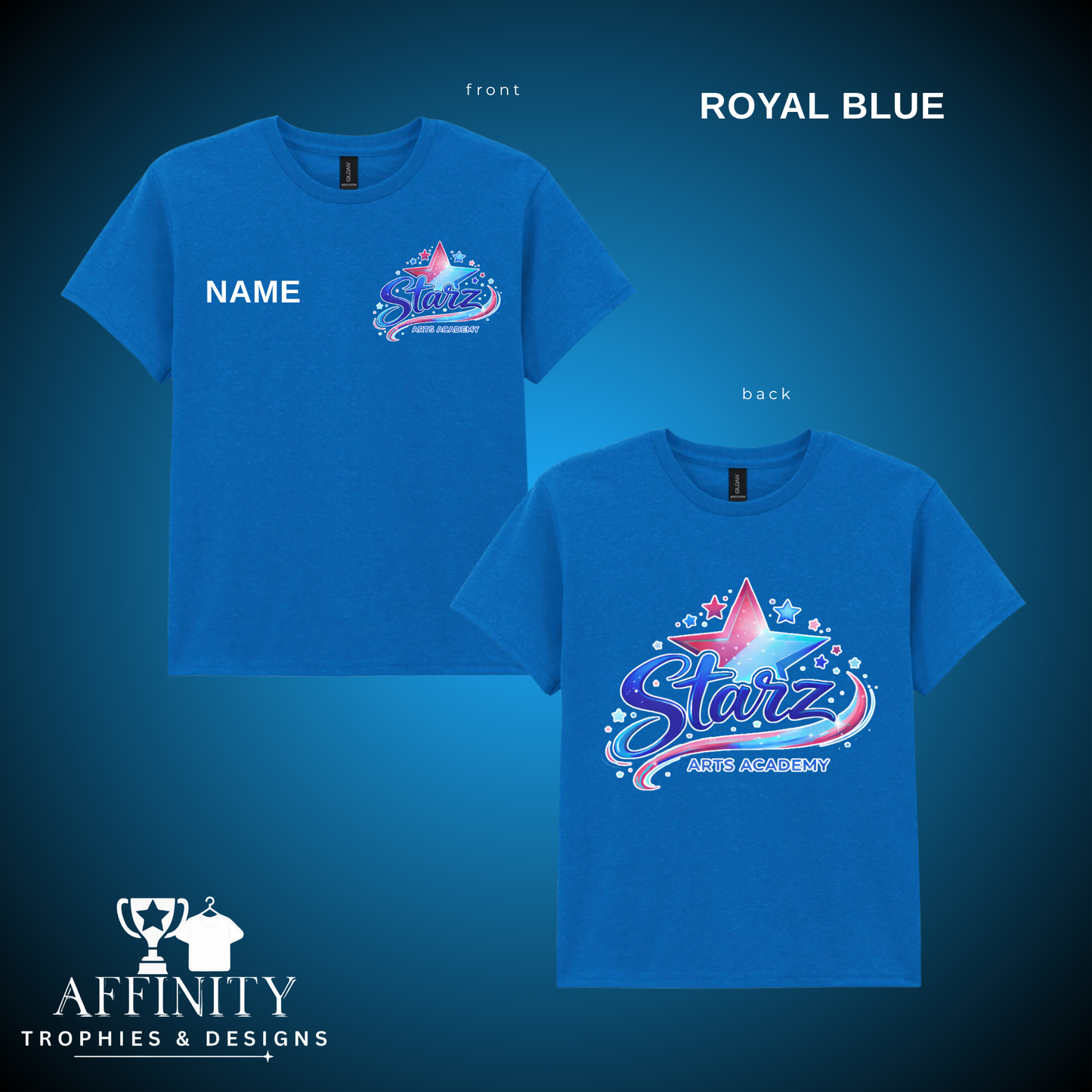Starz Arts Academy T-Shirt - Royal Blue