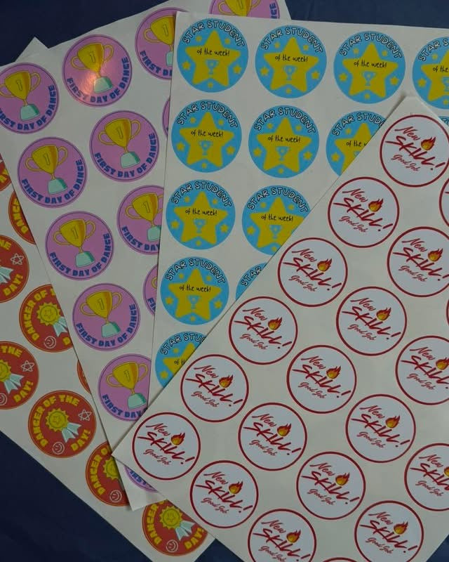 Pre-Designed Sticker Pages