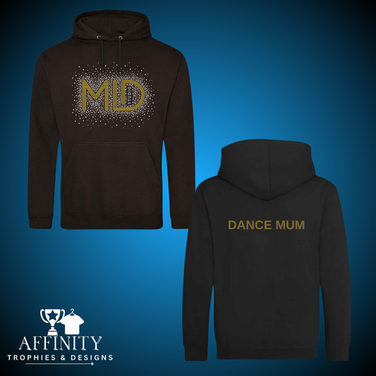 MLD Rhinestone Pullover Hoodie