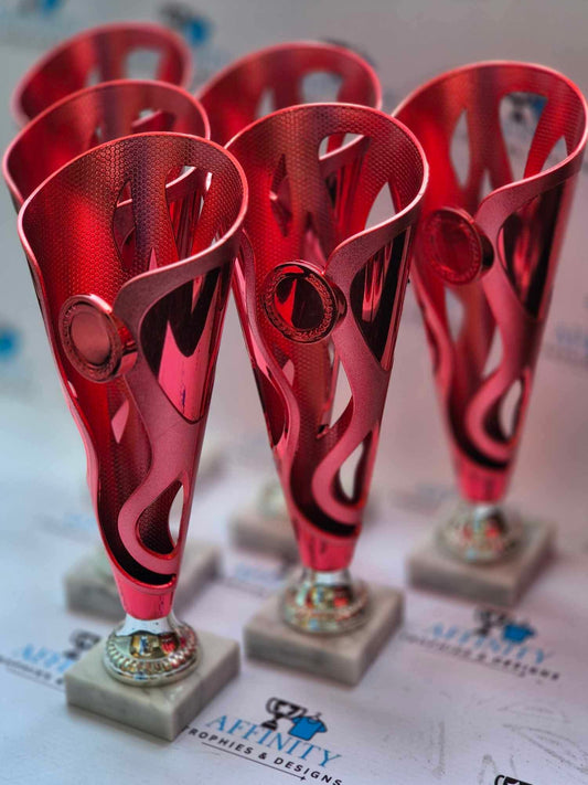 27.5cm Red Sculpture Trophies