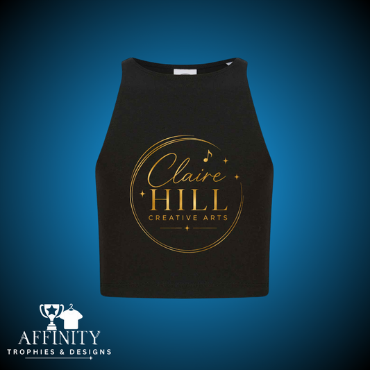 The Singing Academy Racer Back Crop Top
