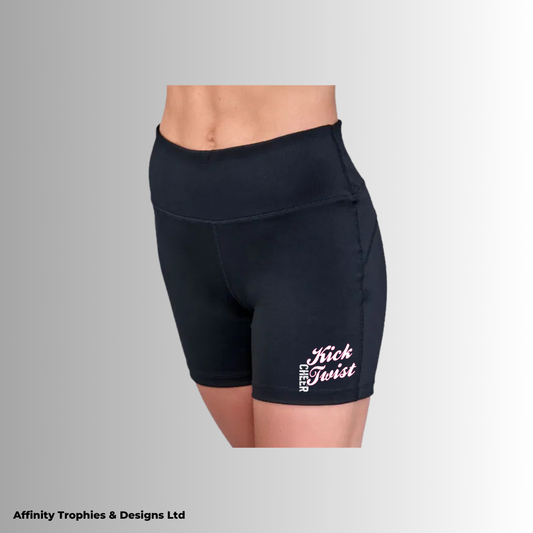 Kick Twist Cheer High Waisted Cycle Shorts