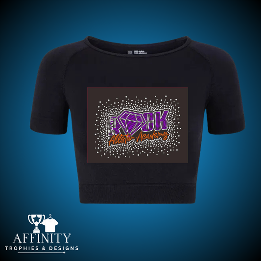 Solid Rock Allstar Academy Cap Sleeved Crop Top