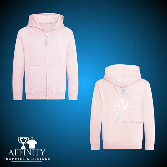 GE Pink Zipped Hoodie