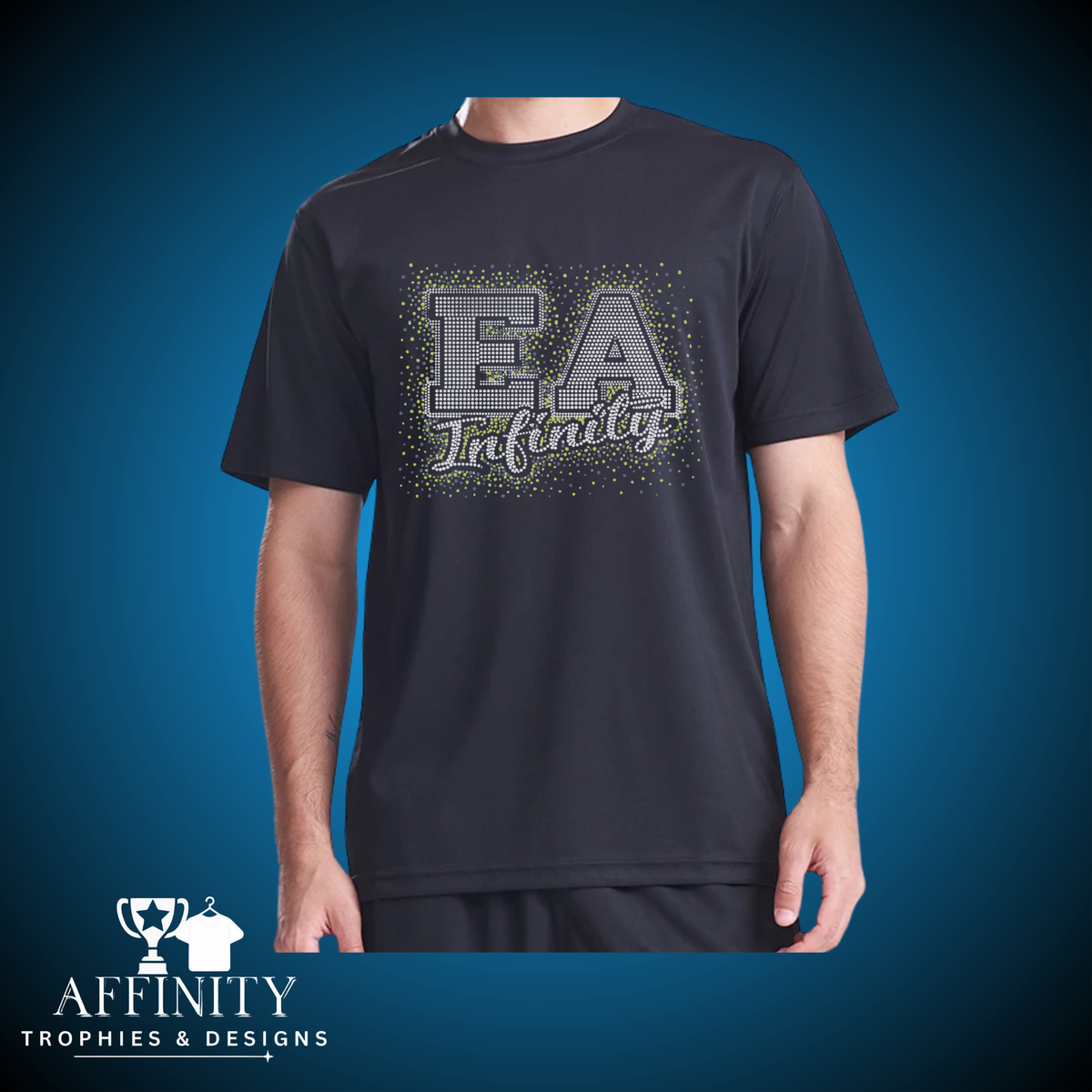 EA Infinity Mens/Boys Rhinestone Sports T-Shirt