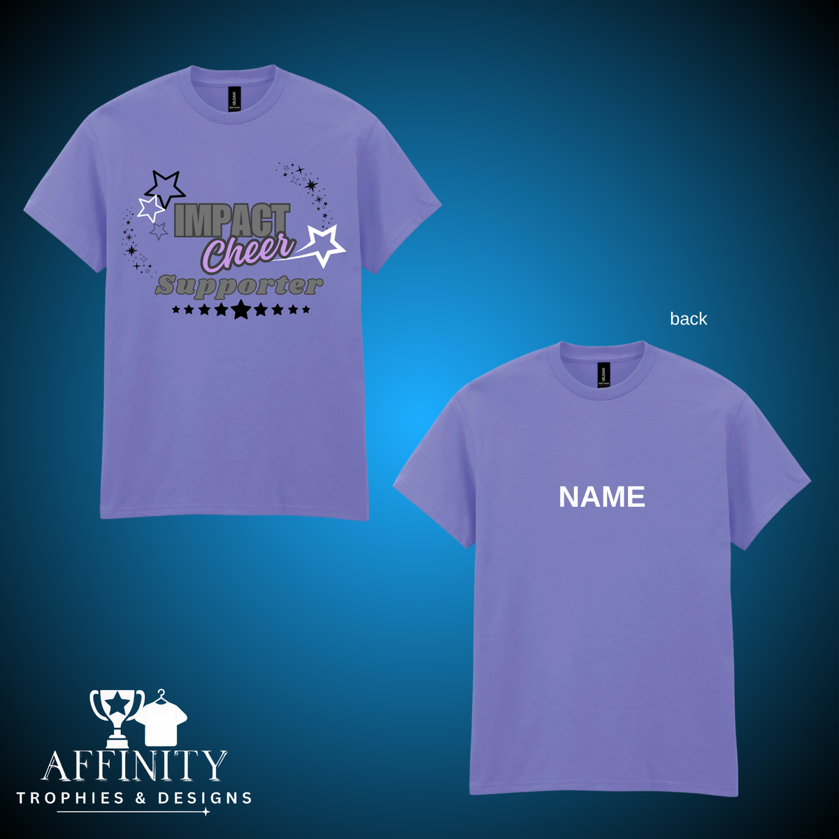 Impact Cheer Purple Supporters T-Shirt