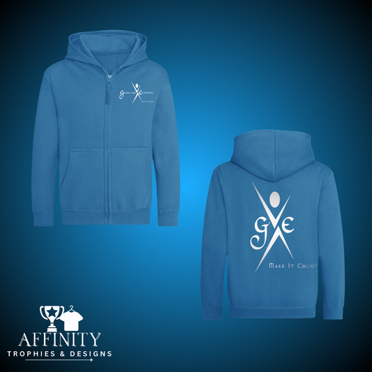 GE Sapphire Blue Zip Up Hoodie