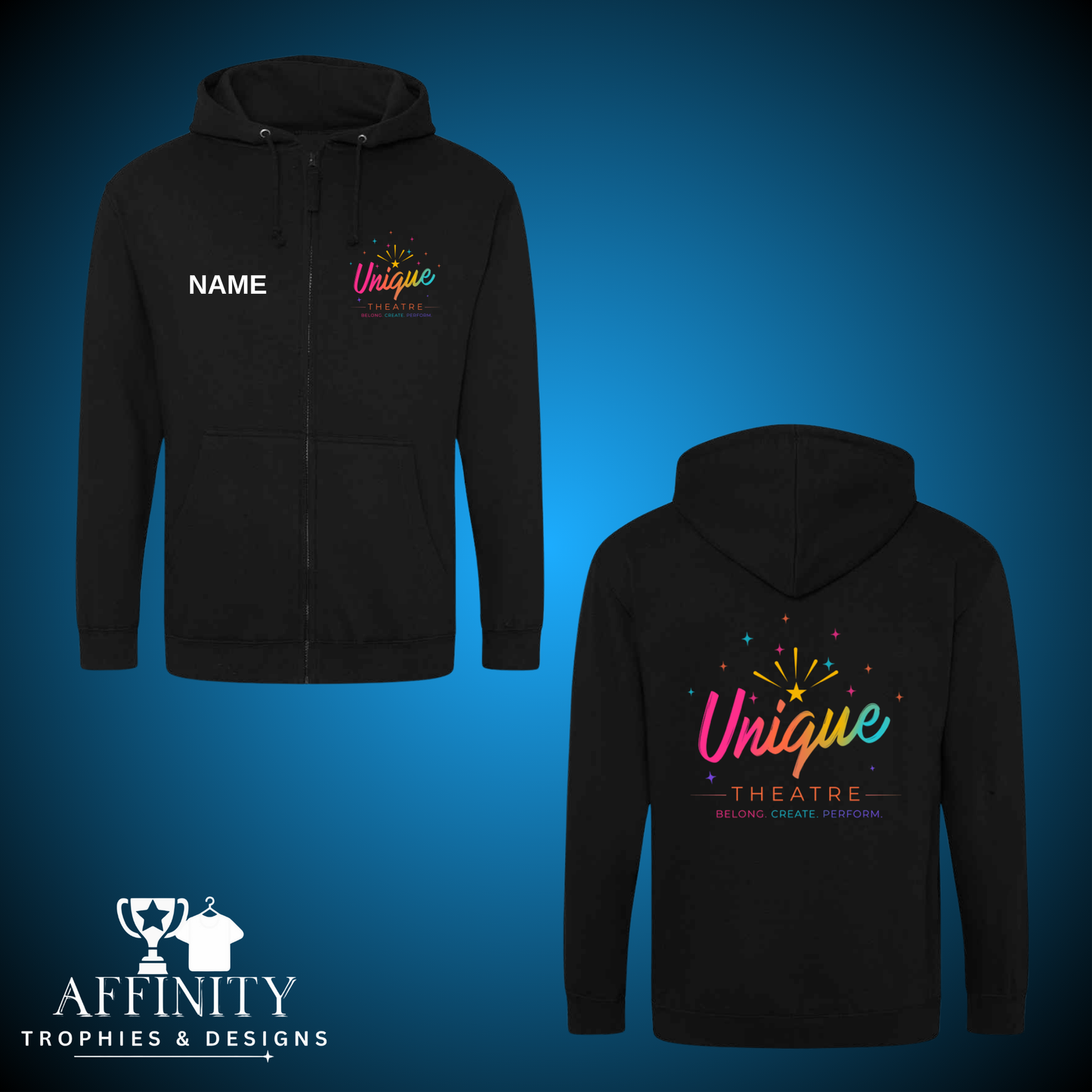 Unique Theatre Zip Up Hoodie