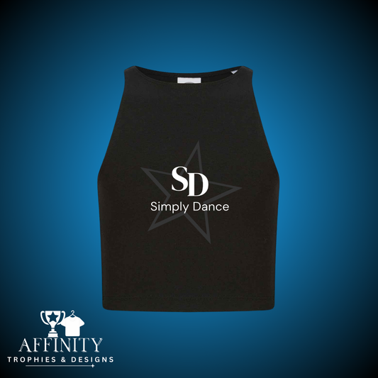 Simply Dance 2026 Racer Back Crop Top