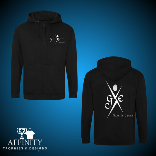 GE Black Zip Up Hoodie