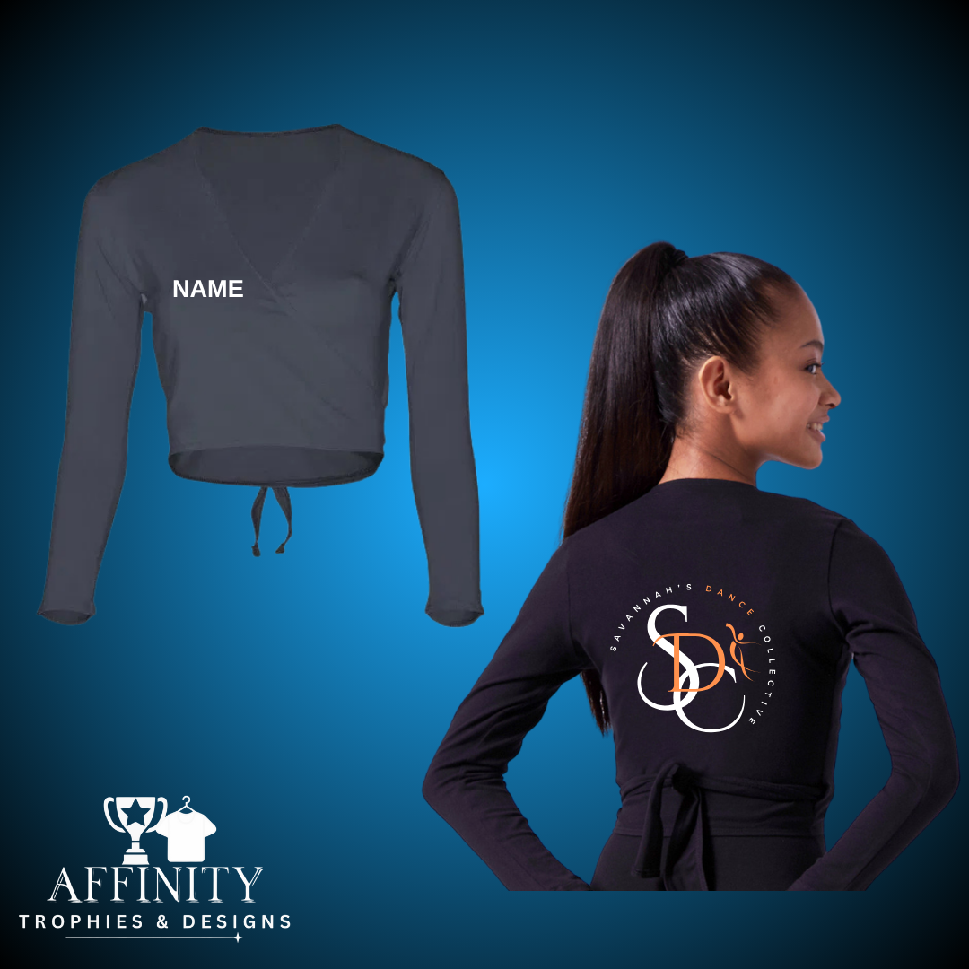 SDC Black Ballet Wrap Cardigan