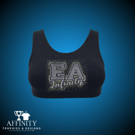 EA Infinity Rhinestone Crop Top