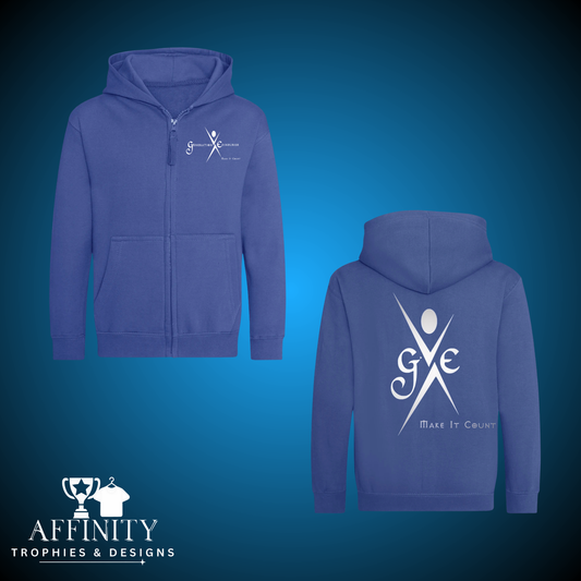 GE Royal Blue Zip Up Hoodie