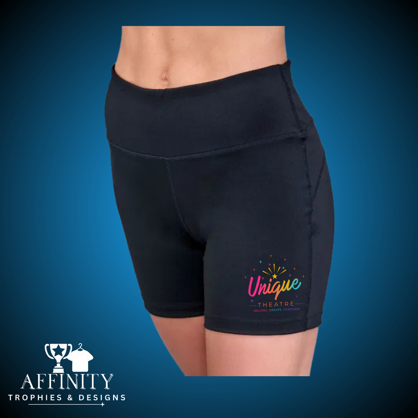 Unique Theatre High Waisted Cycle Shorts