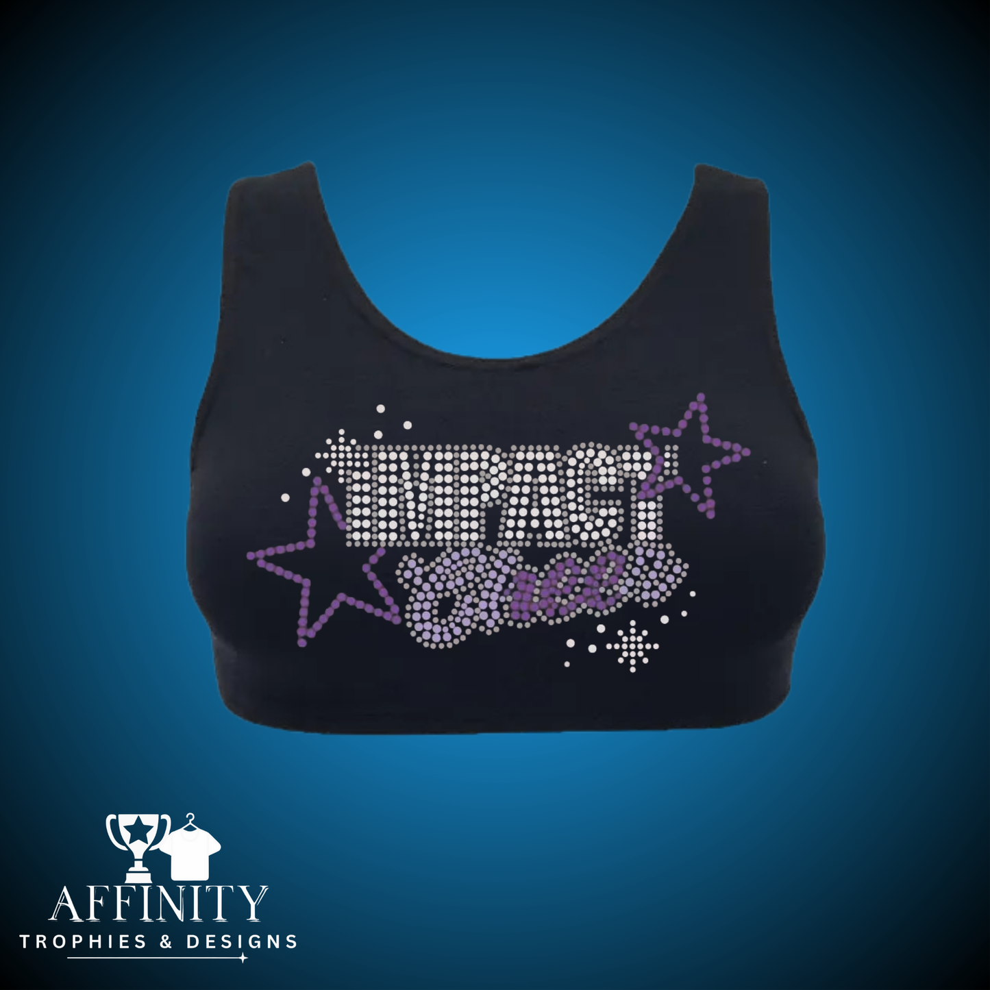 Impact Cheer Rhinestone Crop Top