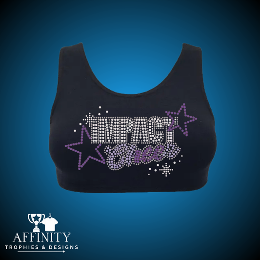 Impact Cheer Rhinestone Crop Top